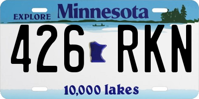 MN license plate 426RKN