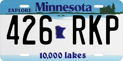 MN license plate 426RKP