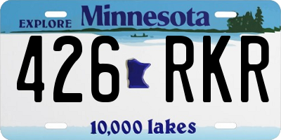 MN license plate 426RKR