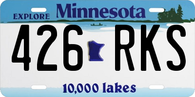MN license plate 426RKS