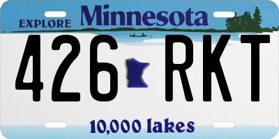 MN license plate 426RKT