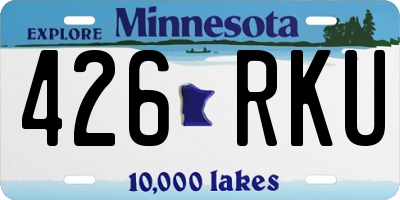 MN license plate 426RKU