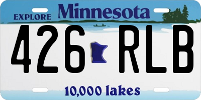 MN license plate 426RLB