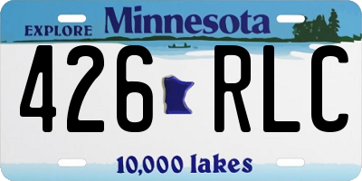 MN license plate 426RLC
