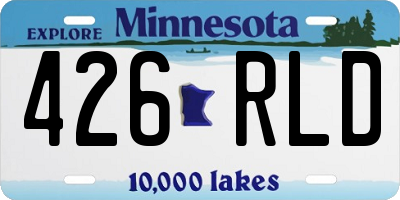 MN license plate 426RLD