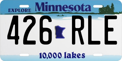 MN license plate 426RLE