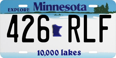 MN license plate 426RLF