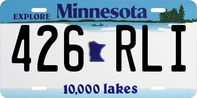 MN license plate 426RLI