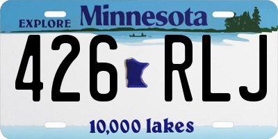 MN license plate 426RLJ