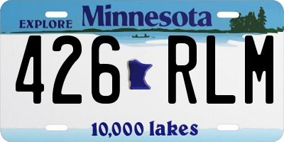 MN license plate 426RLM