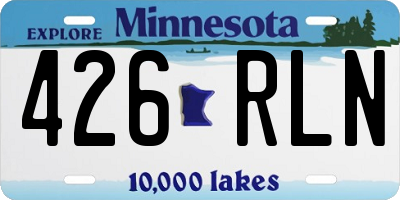 MN license plate 426RLN