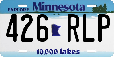 MN license plate 426RLP