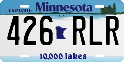 MN license plate 426RLR