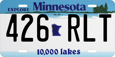 MN license plate 426RLT