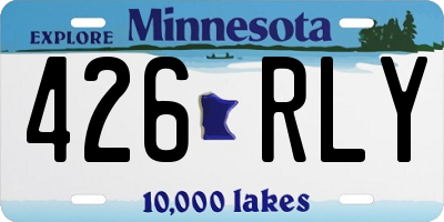 MN license plate 426RLY