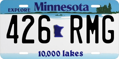 MN license plate 426RMG
