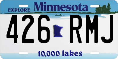 MN license plate 426RMJ