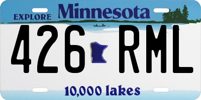 MN license plate 426RML