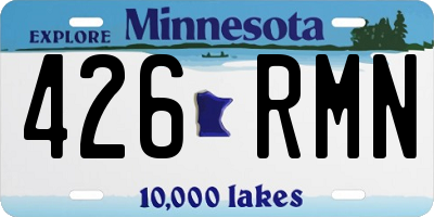MN license plate 426RMN