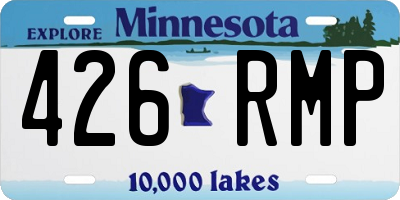 MN license plate 426RMP