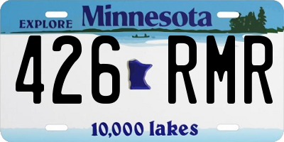 MN license plate 426RMR