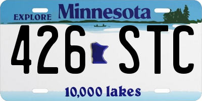 MN license plate 426STC