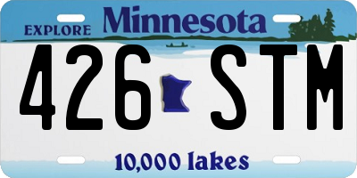 MN license plate 426STM