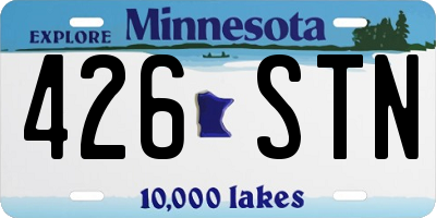 MN license plate 426STN