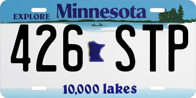 MN license plate 426STP