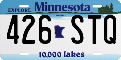 MN license plate 426STQ