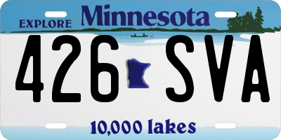 MN license plate 426SVA