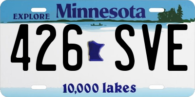 MN license plate 426SVE