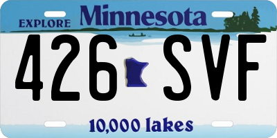 MN license plate 426SVF