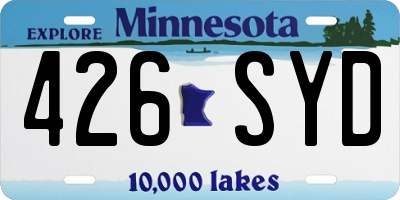 MN license plate 426SYD