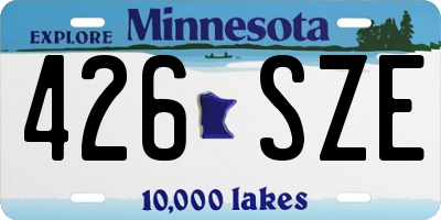 MN license plate 426SZE