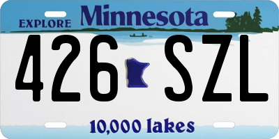 MN license plate 426SZL