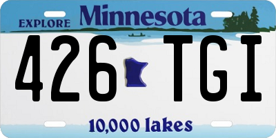 MN license plate 426TGI