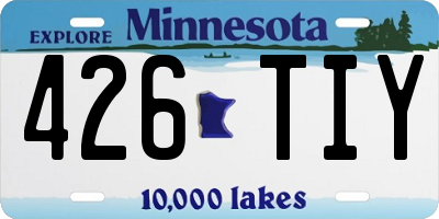 MN license plate 426TIY