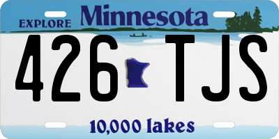 MN license plate 426TJS