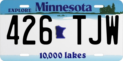MN license plate 426TJW