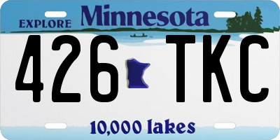 MN license plate 426TKC