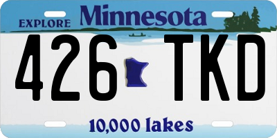 MN license plate 426TKD