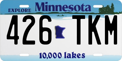 MN license plate 426TKM