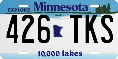 MN license plate 426TKS