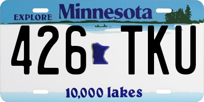 MN license plate 426TKU