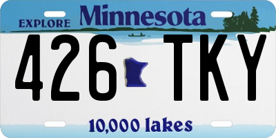 MN license plate 426TKY
