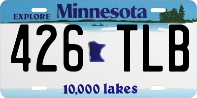 MN license plate 426TLB