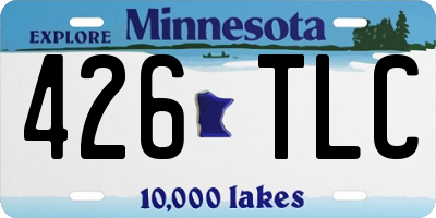 MN license plate 426TLC