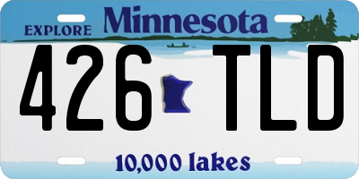 MN license plate 426TLD