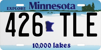 MN license plate 426TLE